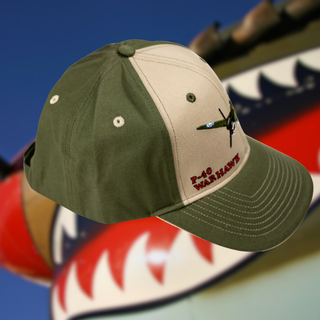Gorra P-40 Warhawk - Oliva y blanco