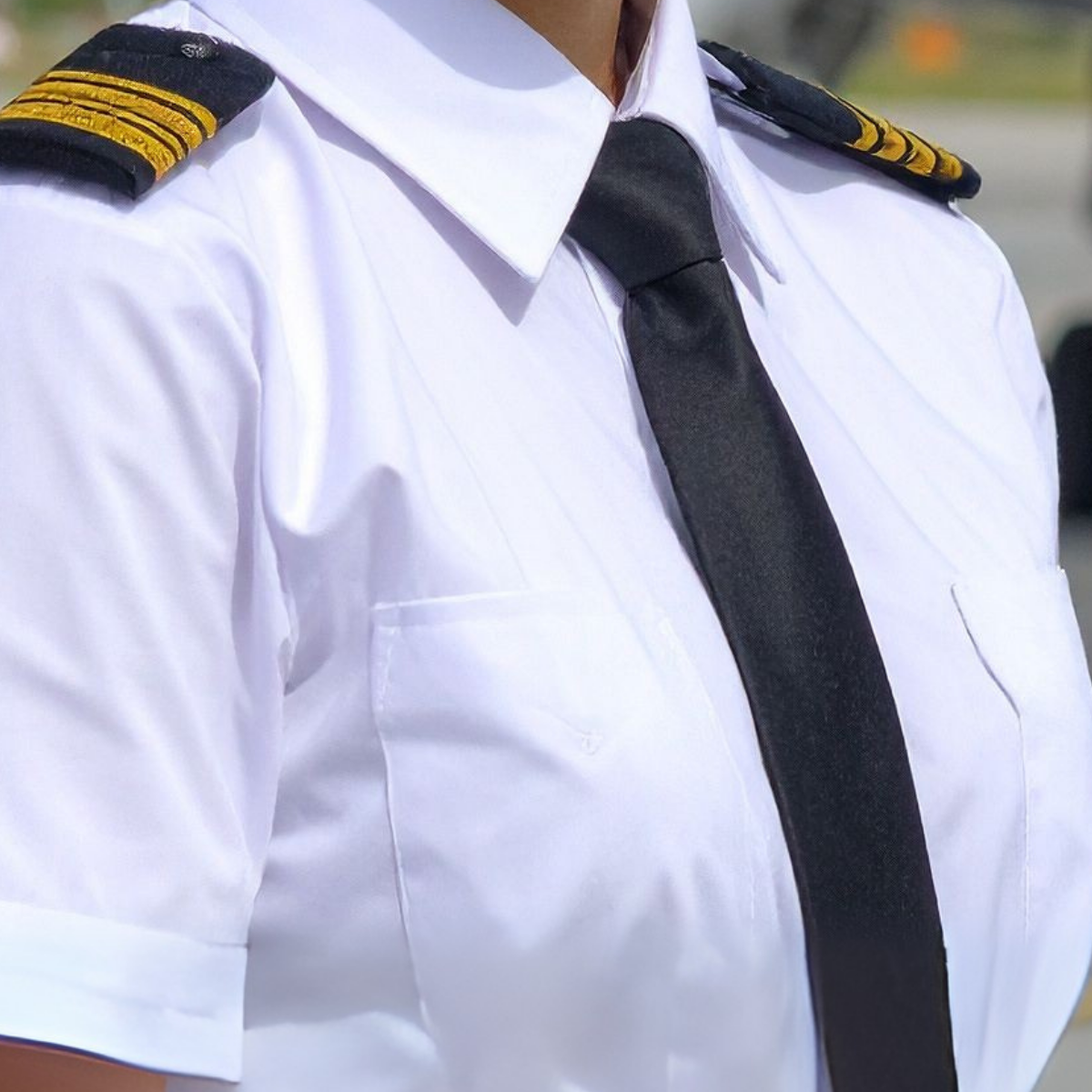 Pilot Clip On Tie -  Black Short