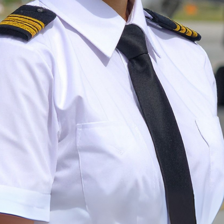 Pilot Clip On Tie -  Black Short