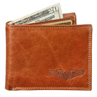 Pilot Wings Leather Wallet Wallets & Licence Holders by Sporty's | Downunder Pilot Shop