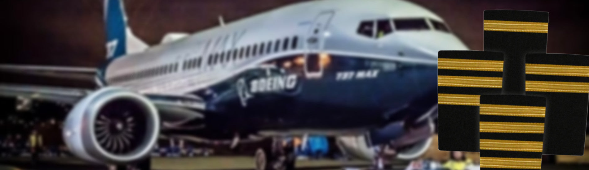 Epaulettes - Gold Bars on Black