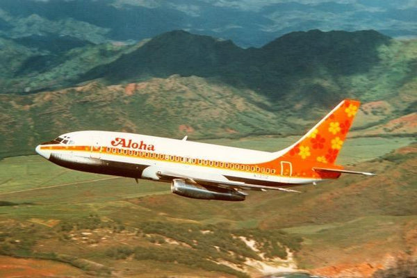 Planetag Boeing 737 Aloha Airlines - White Keychains by Planetags | Downunder Pilot Shop