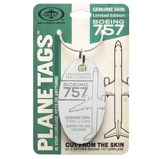 Planetag Boeing 757 - SN 22809 Keychains by Planetags | Downunder Pilot Shop