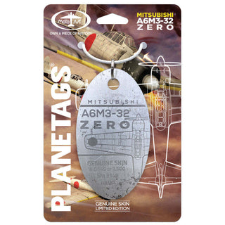 Planetag Japanese Zero A6M3-32 Keychains by Planetags | Downunder Pilot Shop