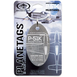 Planetag P-51K Mustang - 44-12852 Keychains by Planetags | Downunder Pilot Shop