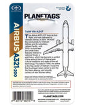 Planetag Vietnam Airlines Airbus A321-200 Tail VN-A347 Keychains by Planetags | Downunder Pilot Shop