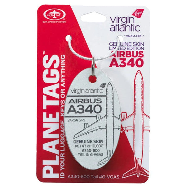Planetag A340 Virgin Atlantic - Varga Girl Keychains by Planetags | Downunder Pilot Shop