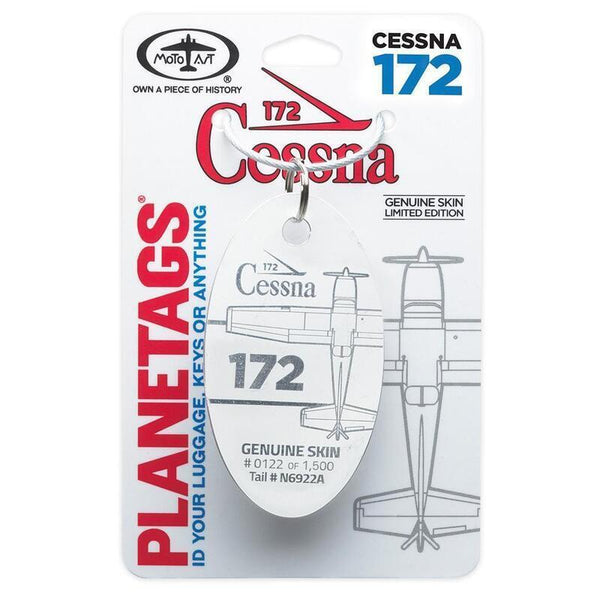 Planetag Cessna 172 - N6922A White Keychains by Planetags | Downunder Pilot Shop