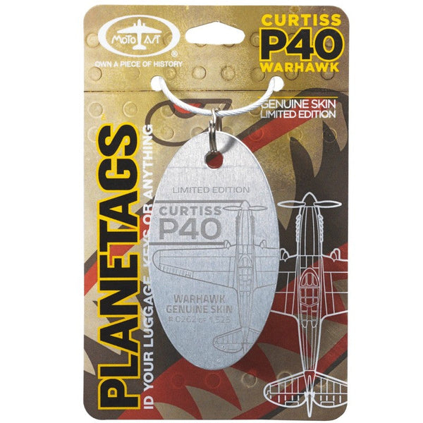 Planetag Curtiss P-40 Warhawk Keychains by Planetags | Downunder Pilot Shop
