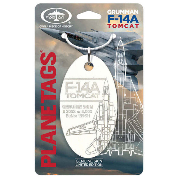 Planetag F-14A Tomcat Top Gun - Interior White Honeycomb Keychains by Planetags | Downunder Pilot Shop