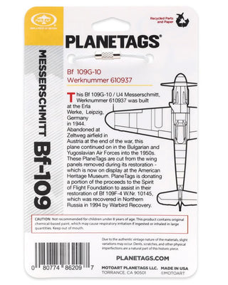 Planetag Messerschmitt Bf-109 - 610937 Keychains by Planetags | Downunder Pilot Shop