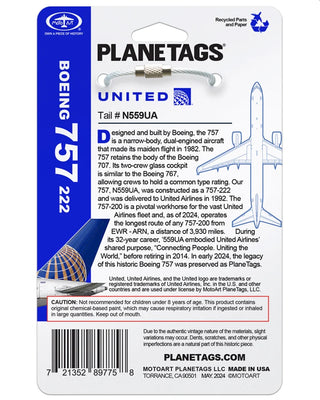 PlaneTags United Airlines 757-N559UA