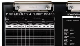Pooleys FB-4 Flight Board-Pooleys-Downunder Pilot Shop