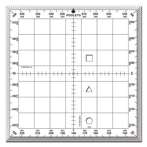 Pooleys PP-2 Commercial Square Protractor-Pooleys-Downunder Pilot Shop