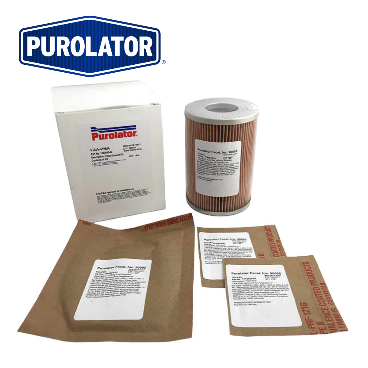 Purolator Advanced Filtration Element Filter and Seal Kit - 1743645-02