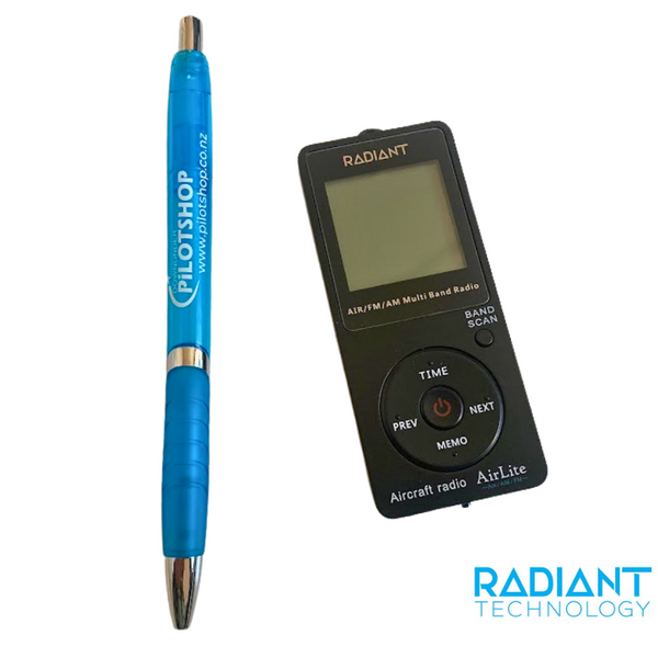 Radiant AirLite Digital Aircraft Radio Receiver Scanners by Radiant Technology | Downunder Pilot Shop