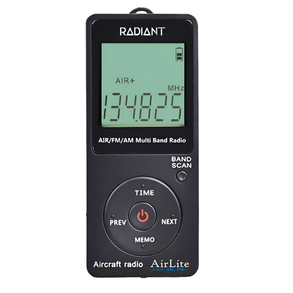 Radiant AirLite Digital Aircraft Radio Receiver Scanners by Radiant Technology | Downunder Pilot Shop