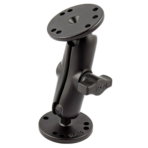 RAM Double Socket Arm and 2x Round Bases with 1" Ball General RAM Components by RAM Mount | Downunder Pilot Shop