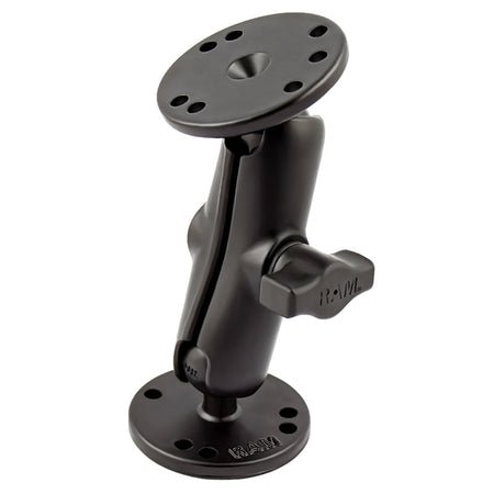 RAM Double Socket Arm and 2x Round Bases with 1" Ball General RAM Components by RAM Mount | Downunder Pilot Shop