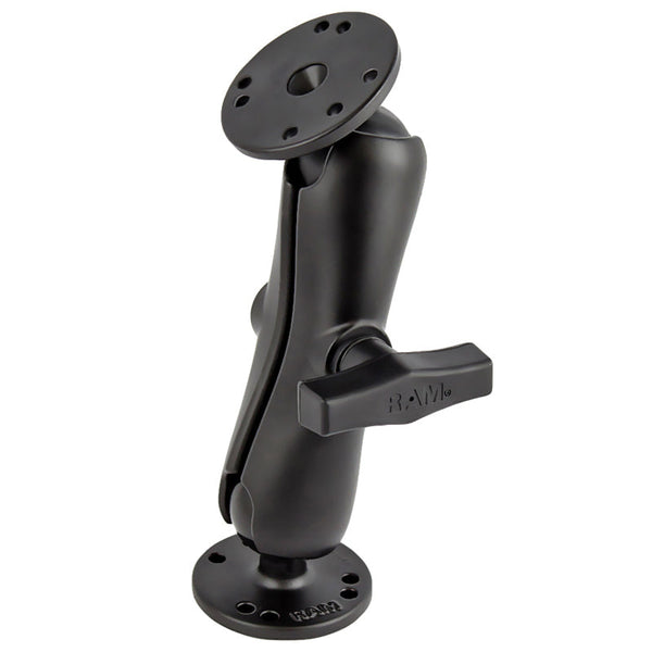 RAM Double Socket Arm and 2x Round Bases with C Size 1.5" Ball General RAM Components by RAM Mount | Downunder Pilot Shop