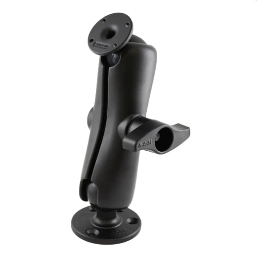 RAM Double Socket Arm and 3.68" and 2.43" Round Bases with 2.25" Ball General RAM Components by RAM Mount | Downunder Pilot Shop