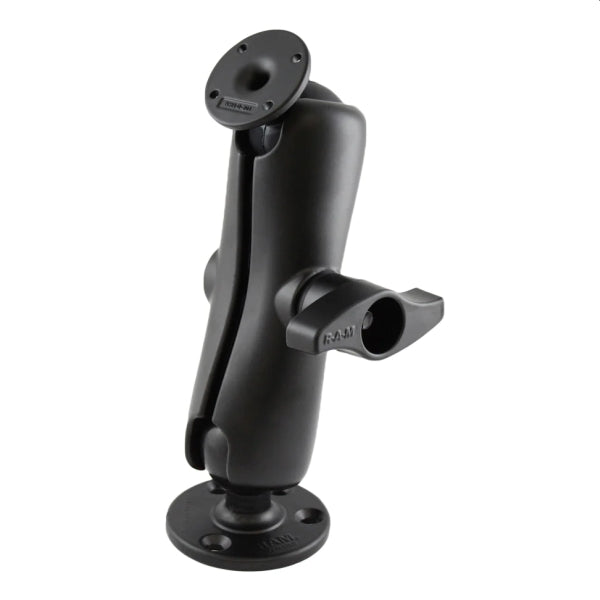 RAM Double Socket Arm and 3.68" and 2.43" Round Bases with 2.25" Ball General RAM Components by RAM Mount | Downunder Pilot Shop
