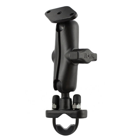 RAM Double Socket Arm and Diamond Ball Base with 1" Ball and Handlebar U-Bolt Base for Rails from 0.5" to 1.25" Motorcycle Mounts by RAM Mount | Downunder Pilot Shop