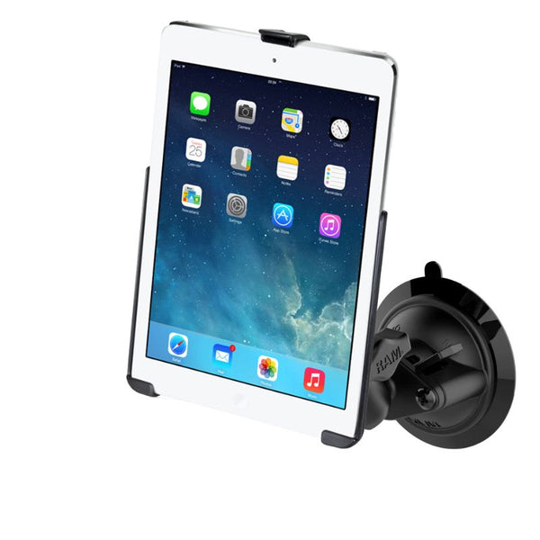 RAM EZ-Roll'r Holder for iPad 6th Gen, Air 1-2 & Pro 9.7 with Mounting Options With Single Suction Cup Mounts by RAM Mount | Downunder Pilot Shop