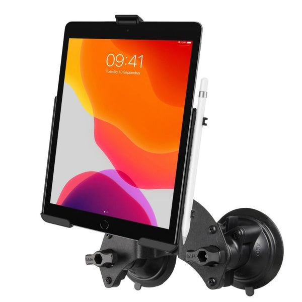 RAM EZ-Roll'r Holder for iPad 7th, 8th & 9th Gen with Mounting Options With Dual Pivot Suction Cups Mounts by RAM Mount | Downunder Pilot Shop