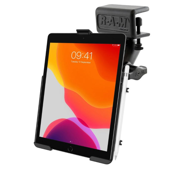 RAM EZ-Roll'r Holder for iPad 7th, 8th & 9th Gen with Mounting Options With Glare Shield Clamp Mounts by RAM Mount | Downunder Pilot Shop