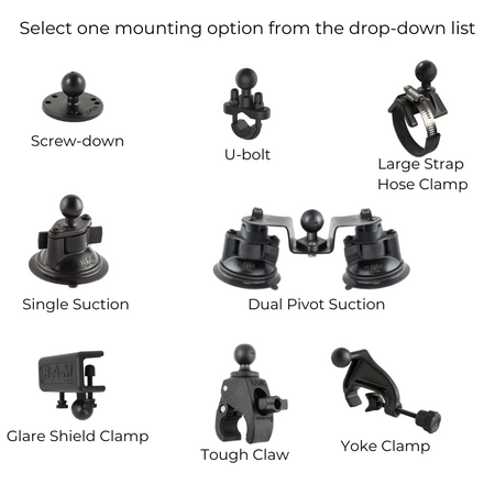 RAM EZ-Roll'r Holder for iPad Pro 11" (1st - 4th Gen) and Air (4th & 5th Gen) with Mounting Options Mounts by RAM Mount | Downunder Pilot Shop