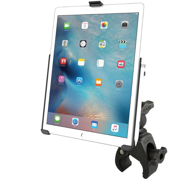 RAM EZ-Roll'r Holder for iPad Pro 12.9 1st & 2nd Gen with Mounting Options With Tough-Claw Clamp Mounts by RAM Mount | Downunder Pilot Shop