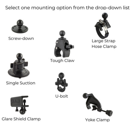 RAM Form-Fit Holder for iPhone 14 Plus/Pro Max, 15 Plus & 16 Plus With Mounting Options