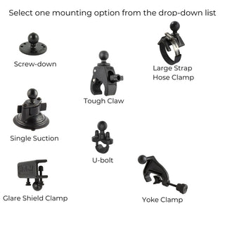 RAM Form-Fit Holder for iPhone 13, 13 Pro, 14, 14 Pro, 15 & 16 With Mounting Options