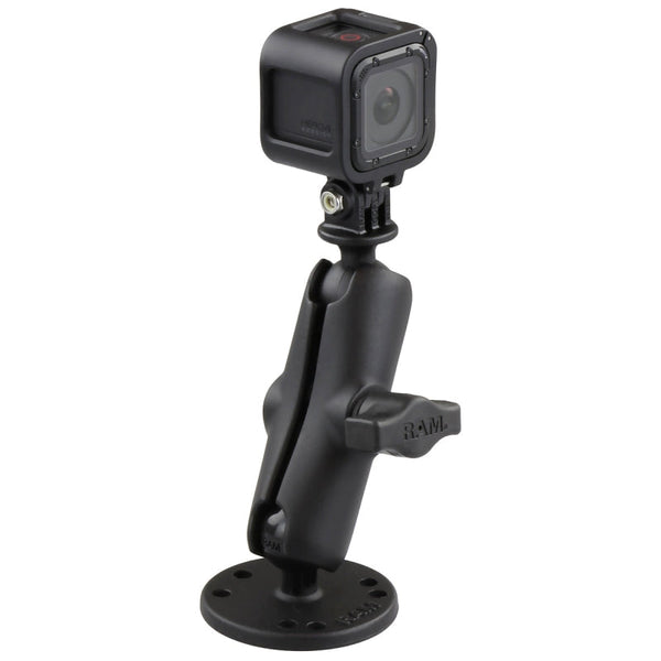 RAM GoPro Universal Ball Adapter with Mounting Options With Screw-Down Base Mounts by RAM Mount | Downunder Pilot Shop