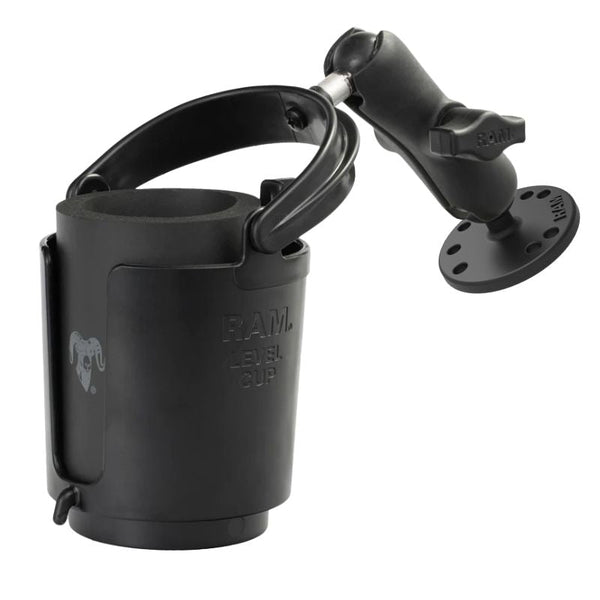 RAM Level Cup 16oz Drink Holder with Mounting Options With Screw-Down Base Mounts by RAM Mount | Downunder Pilot Shop