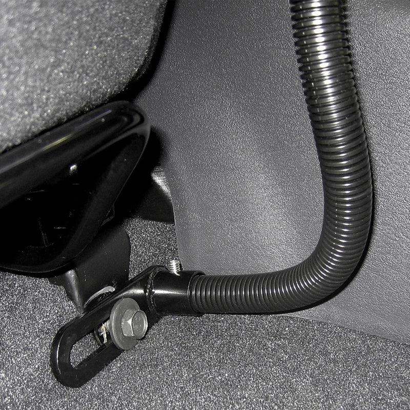 RAM POD I Universal No Drill Vehicle Floor Mount with 18" Rigid Aluminium Rod & Round Base Vehicle Mounts by RAM Mount | Downunder Pilot Shop