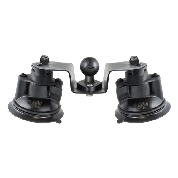 RAM Twist-Lock Dual Pivot Suction Cup Base with 1