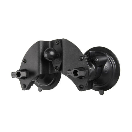 Base de ventosa de doble pivote RAM Twist-Lock con bola de 1"