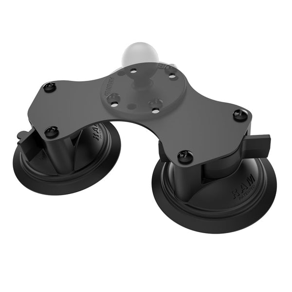 RAM Twist-Lock Dual Suction Cup Flat Base Suction Cup Mounts by RAM Mount | Downunder Pilot Shop