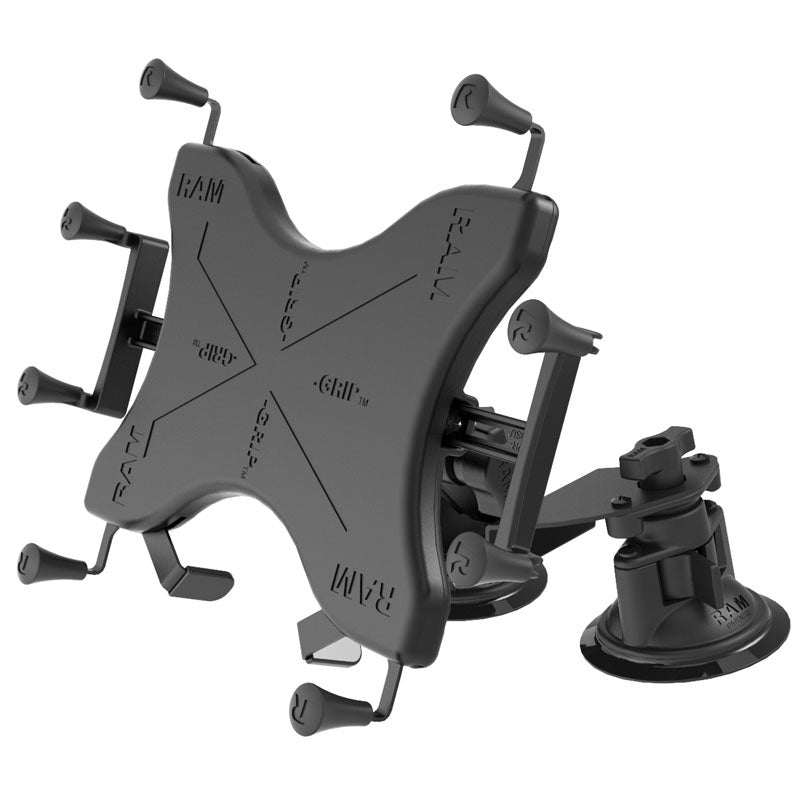RAM X-Grip for Large 9"-10" Tablets with Mounting Options With Dual Pivot Suction Cups Mounts by RAM Mount | Downunder Pilot Shop
