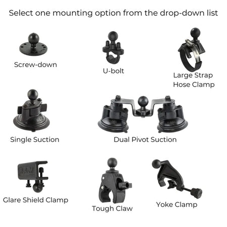 RAM X-Grip for Small 7-8" Tablets with Mounting Options Mounts by RAM Mount | Downunder Pilot Shop