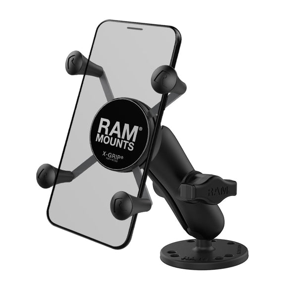 RAM X-Grip for Small Smartphones with Mounting Options With Screw-Down Base Mounts by RAM Mount | Downunder Pilot Shop