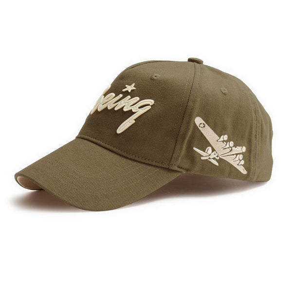 Red Canoe Boeing Applique Cap - Khaki Caps by Red Canoe | Downunder Pilot Shop