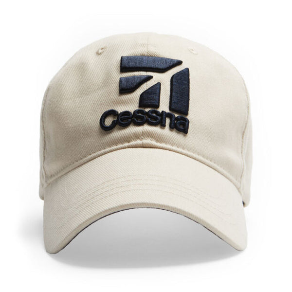 Red Canoe Cessna 3D Logo Cap - Stone