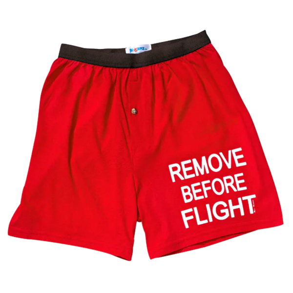 Remove Before Flight Mens Boxers Underwear by Born Aviation | Downunder Pilot Shop