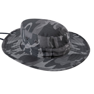 Rothco Adjustable Boonie Hat - Black Camo Caps by Rothco | Downunder Pilot Shop