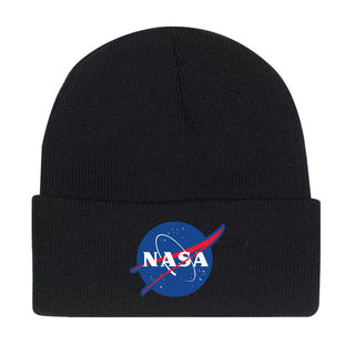 Rothco Deluxe NASA Meatball Logo Embroidered Watch Cap - Black Caps by Rothco | Downunder Pilot Shop