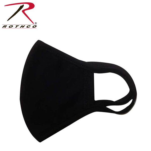 Rothco Reusable 3-Layer Face Mask (S/M) - Black Face Masks by Rothco | Downunder Pilot Shop