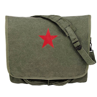 Rothco Vintage Canvas Shoulder Bag With Red Star Shoulder Bags by Rothco | Downunder Pilot Shop